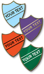 AP6 - Metal printed badge - 1 line of your text
