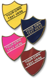 AP6 - Metal printed badge - 2 lines of your text