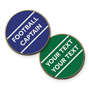 AP15- Metal printed badge - 2 lines of your text