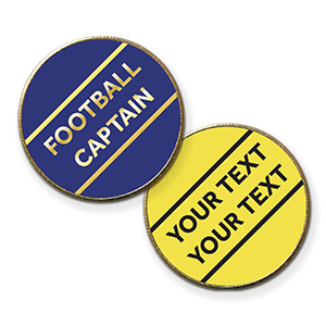 AP15- Metal printed badge - 2 lines of your text