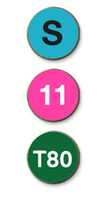 AP15IN - Metal printed badge Initials & numbers