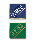 AP16 - Metal printed badge - 2 lines of your text