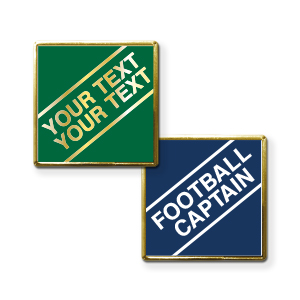 AP16 - Metal printed badge - 2 lines of your text