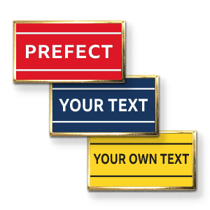 AP18 - Metal printed badge - 1 line of your text