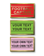 AP18 - Metal printed badge - 2 lines of your text