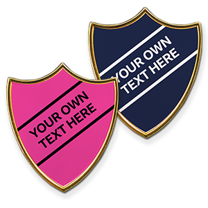 AP6 - Metal printed badge - 2 lines of your text