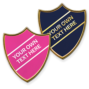 AP6 - Metal printed badge - 2 lines of your text