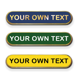 AP9 - Metal printed badge - 1 line of your text