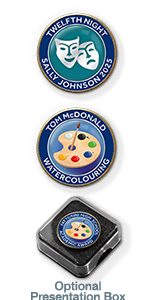 MP15 Arts badges + 2 lines of your text