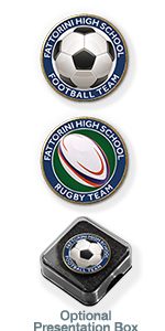 MP15 Ball Sports badges + 2 lines of your text