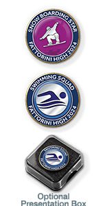 MP15  Water Snow & Ice Sports badges + 2 lines of text