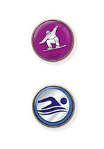 MP3 Water Snow & Ice Sports badges
