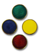 S10 - Metal enamelled badge Circular badge