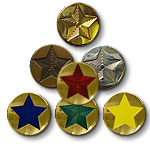 S12 - STAR badge - Metal & enamel Star