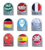 S13 - SUBJECT pin badges LANGUAGES