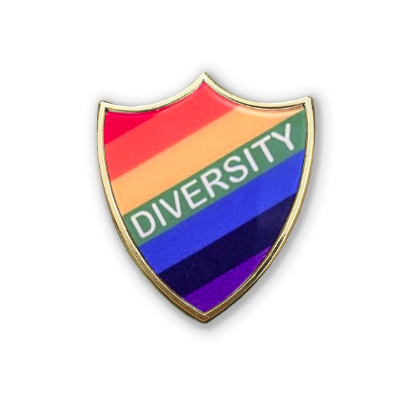 AP6 - Metal printed badge - DIVERSITY