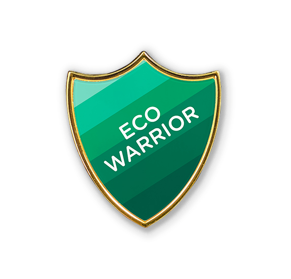 AP6 - Metal printed badge - ECO WARRIOR