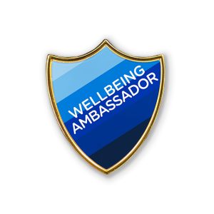 AP6 - Metal printed badge - WELLBEING AMBASSADOR
