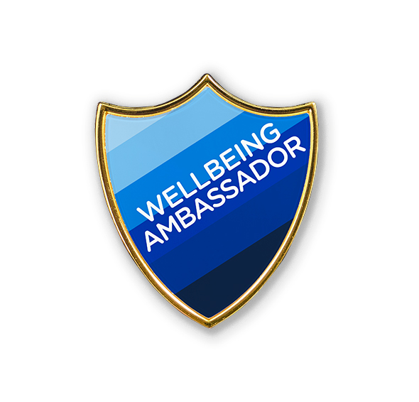 AP6 - Metal printed badge - WELLBEING AMBASSADOR