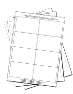 CDL - Pack of white inserts for nameholders