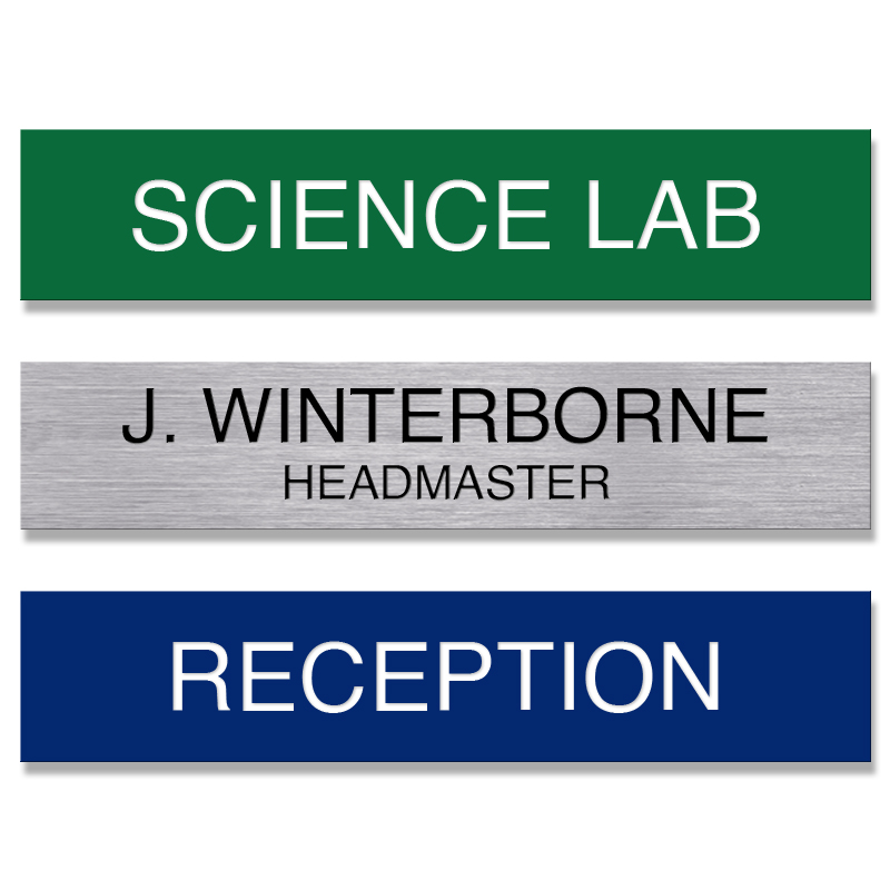 ESBW - Door / Deskplates including wording, 9 colours