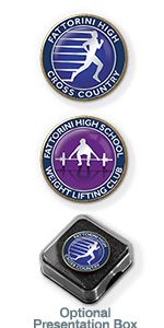 MP15 Athletics Track & Field badges + 2 lines of text