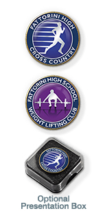 MP15 Athletics Track & Field badges + 2 lines of text