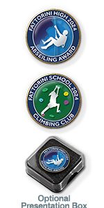MP15 Outdoor Pursuits Sports badges + 2 lines of text