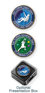 MP15 Outdoor Pursuits Sports badges + 2 lines of text