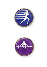 MP3 Athletics, Track & Field Sports badges
