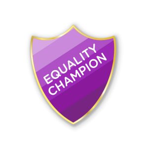 AP6 - Metal printed badge - EQUALITY CHAMPION