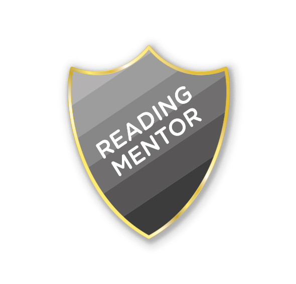 AP6 - Metal printed badge - READING MENTOR