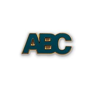 Metal Pin badge - "ABC"