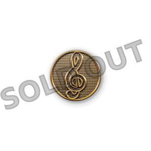 S10 - Pin badge "Treble Clef" Bronze