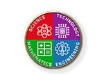 MP15- Metal printed badge - STEM subjects