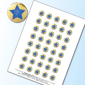 STS12 - Pack of 120, S12 style Star Stickers, 4 colours