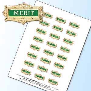 STS8 - Pack of 120, S8 style Merit Stickers, 4 colours