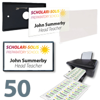 SNAPFIT - 50 Reusable Snap-fit badges black