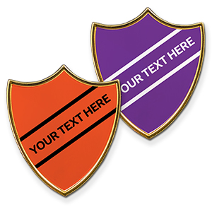 AP6 - Metal printed badge - 1 line of your text