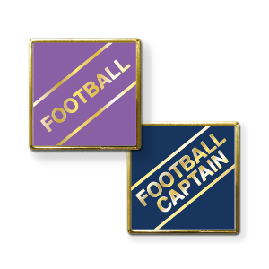 MP16 - Metallic Printed badge 1 or 2 lines of your text, Gold lettering